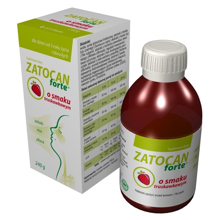 Zatocan Forte (smak truskawkowy) syrop 240 g