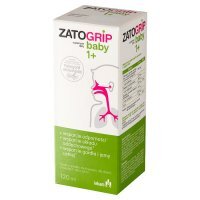Zatogrip Baby 1+ syrop dla dzieci o smaku malinowym, 120 ml
