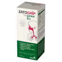 Zatogrip Junior 6+ syrop dla dzieci o smaku malinowym, 120 ml