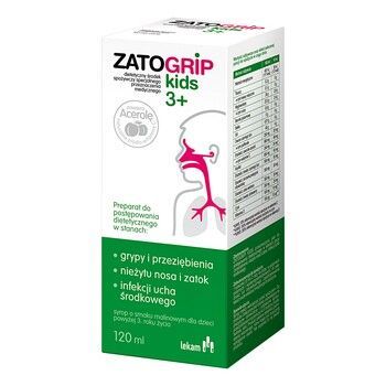 Zatogrip Kids 3+ syrop 2 x 120 ml zestaw!