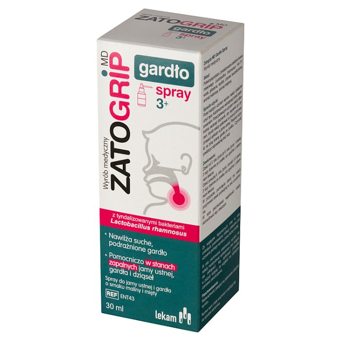 Zatogrip MD Gardło spray na podrażnienia gardła, 30 ml