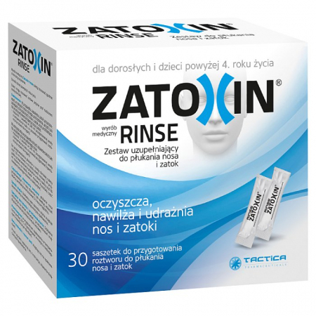 Zatoxin Rinse do płukania nosa i zatok saszetki uzupełniające, 30 szt.