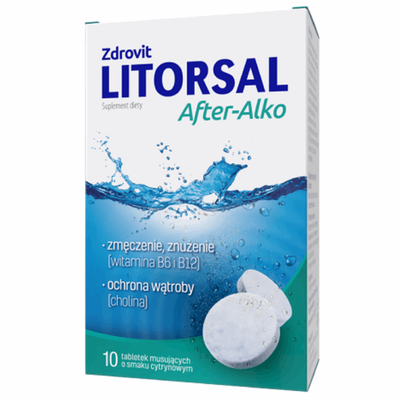 Zdrovit Litorsal After-Alko tabletki musujące, 10 szt.