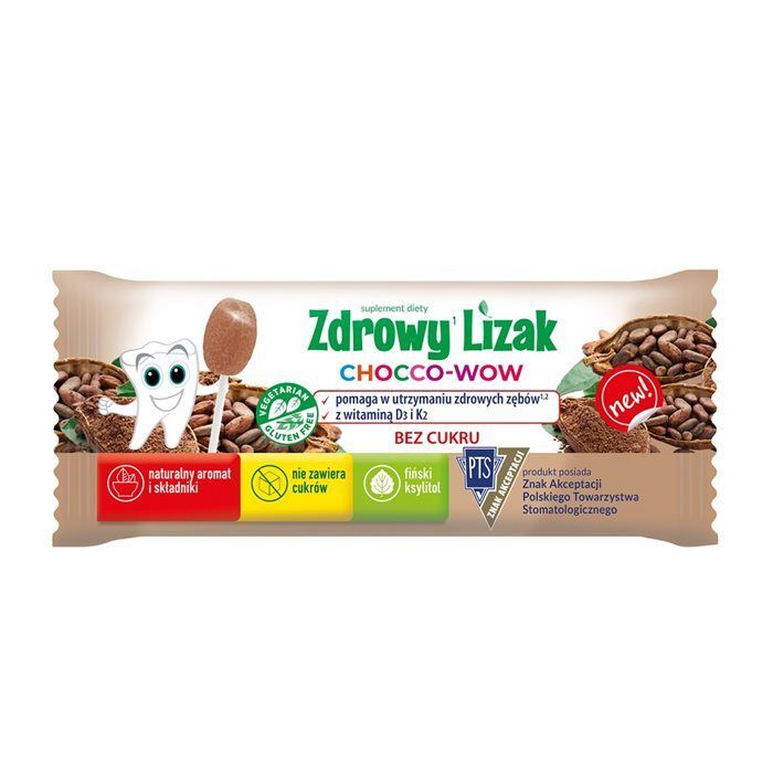 Zdrowy Lizak Mniam-Mniam Chocco-Wow 1 sztuka