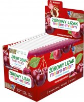 Zdrowy Lizak Mniam-Mniam - smak musującej wiśni 40 szt.