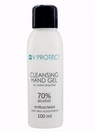 Żel antybakteryjny do rąk 70% alkoholu 100 ml V PROTECT