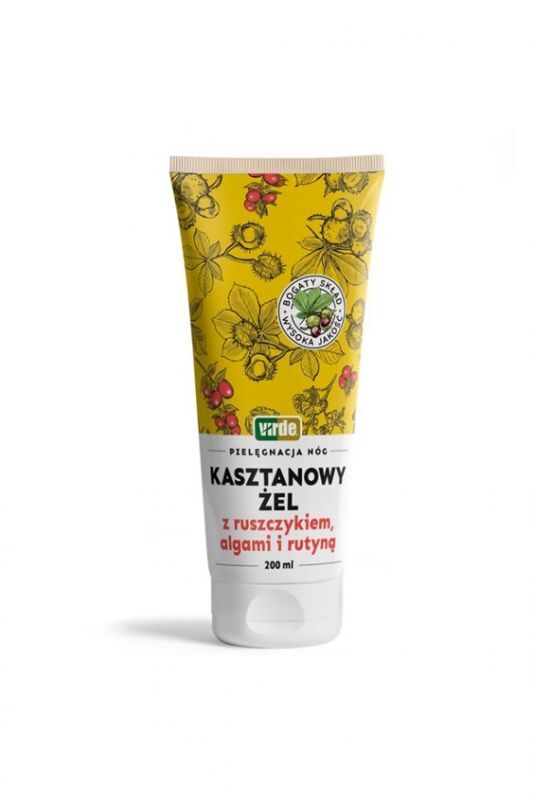 Żel kasztanowy z ruszczykiem, algami i rutyną, 200 ml