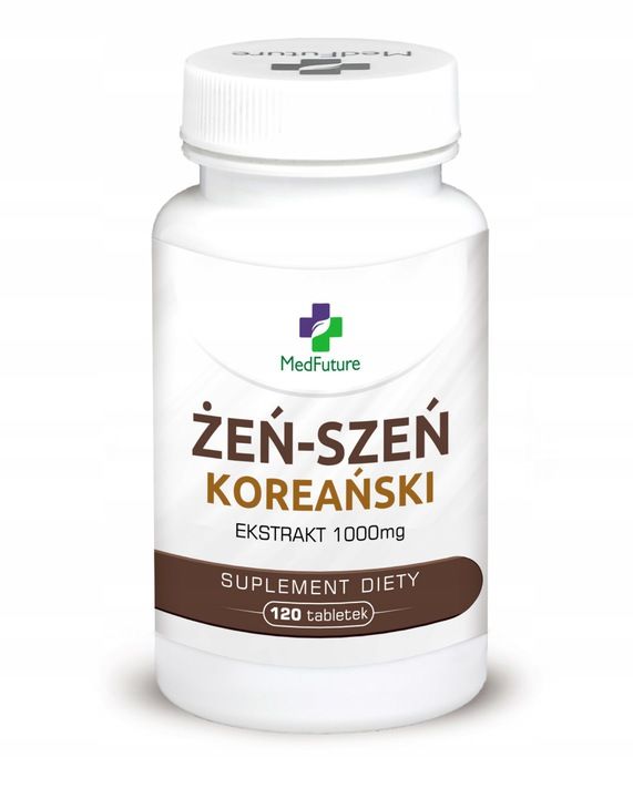 Żeń-szeń Koreański 1000 mg tabletki, 120 szt.