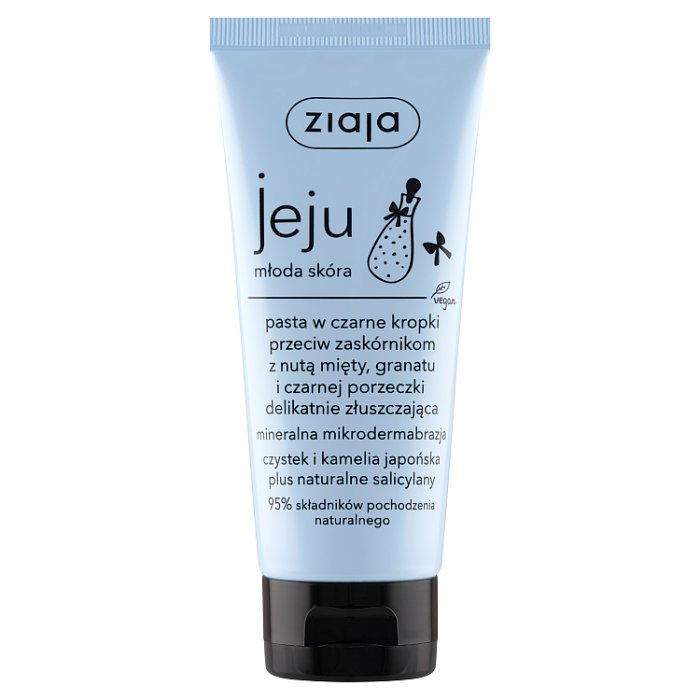 Ziaja Jeju pasta w czarne kropki, 75 ml