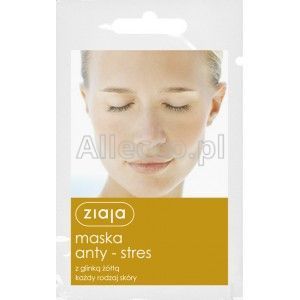 ZIAJA Maska Anty - Stres 7 ml 1 szt. - glinka żółta