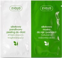Ziaja Maska Oliwkowa Duo peeling + maska do rąk, 2 x 7 ml