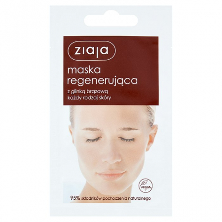 ZIAJA Maska Regenerująca 7 ml 1 szt. - glinka brązowa