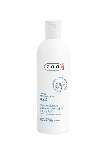 ZIAJA MED kuracja dermatologiczna AZS natłuszczająca baza emolientacyjna do kąpieli 270 ml