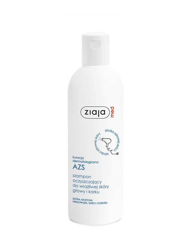 Ziaja Med kuracja dermatologiczna AZS szampon oczyszczający, 300 ml