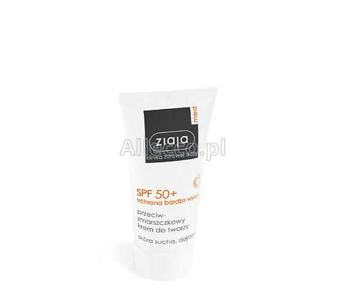 Ziaja Med Przeciwzmarszczkowy krem do twarzy SPF50 skóra sucha, dojrzała 50 ml