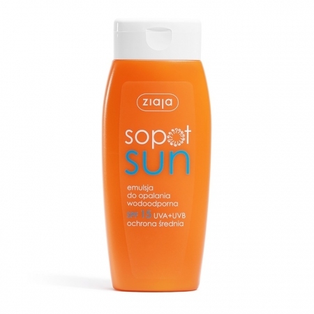 ZIAJA SOPOT SUN Emulsja do opalania wodoodporna SPF 15 150 ml