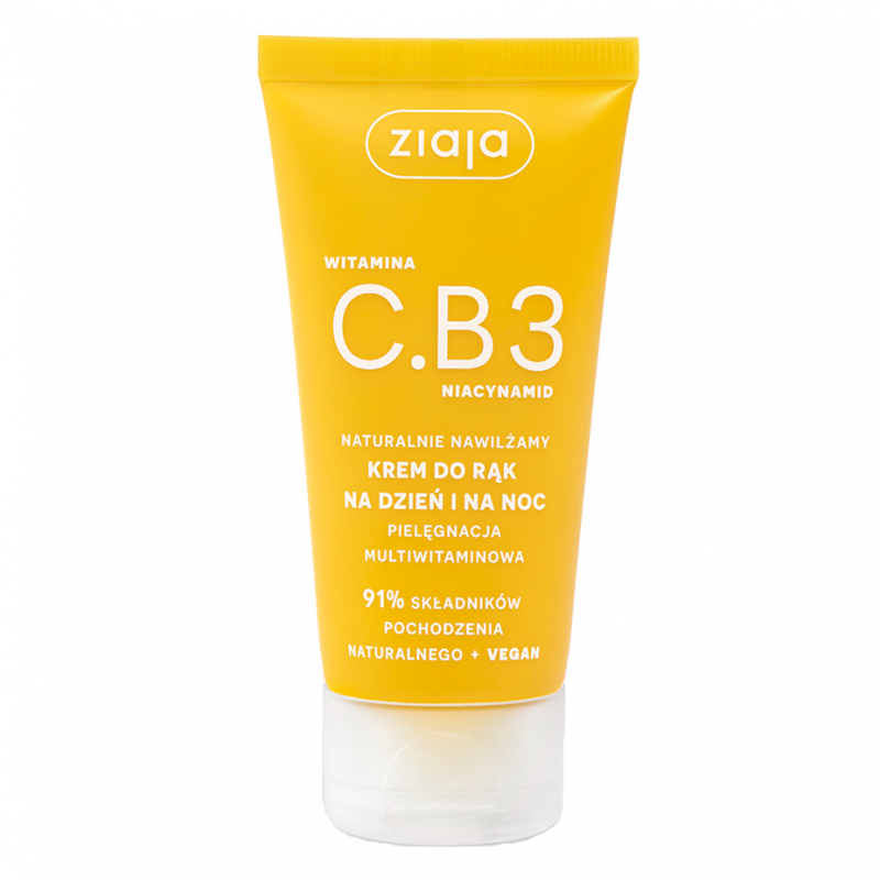 Ziaja Witamina C.B3 Niacynamid Krem do rąk na dzień i na noc, 50 ml