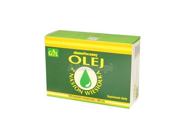 Zimnotłoczony olej z nasion wiesiołka 500 mg 100 kaps.