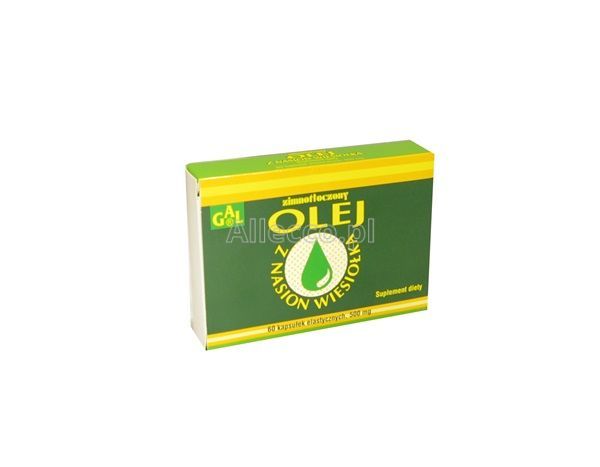 Zimnotłoczony olej z nasion wiesiołka 500 mg 60 kaps.