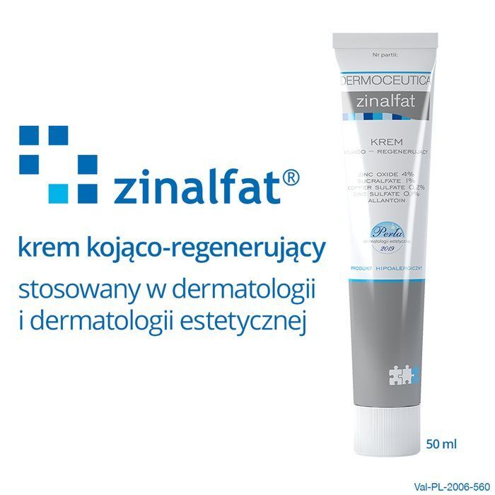 Zinalfat krem kojąco-regenerujący, 50 ml