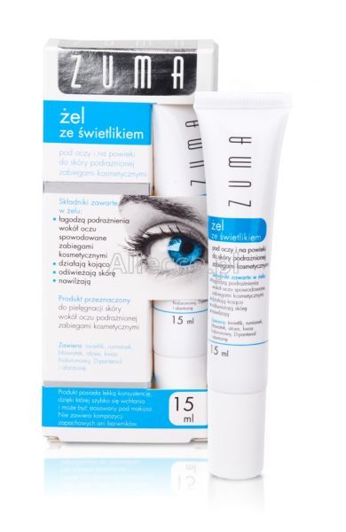 Zuma żel ze świetlikiem pod oczy i na powieki, 15 ml
