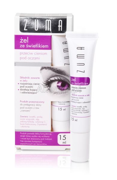 Zuma żel ze świetlikiem przeciw cieniom pod oczami, 15 ml