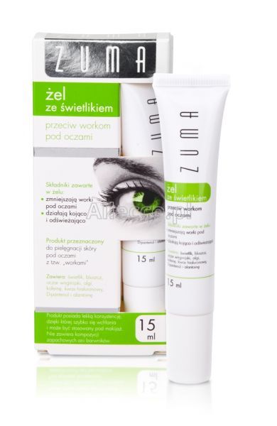 Zuma żel ze świetlikiem przeciw workom pod oczami, 15 ml