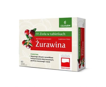 Żurawina 60 tabletek powlekanych