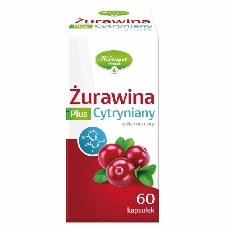 Żurawina Plus Cytryniany kapsułki, 60 szt.