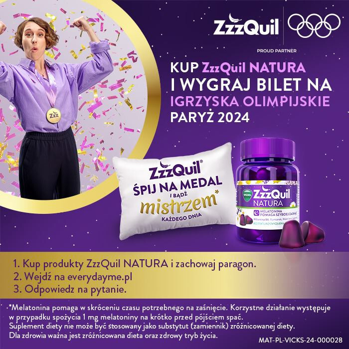 ZzzQuil Natura Melatonina żelki, 30 szt.
