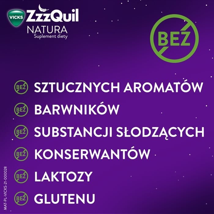 ZzzQuil Natura Melatonina żelki, 30 szt.