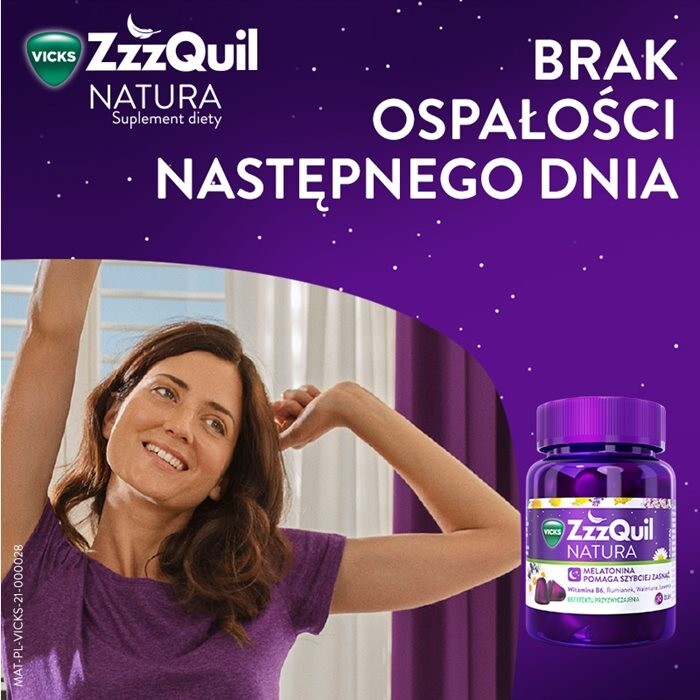 ZzzQuil Natura żelki z melatoniną na sen, 60 szt.